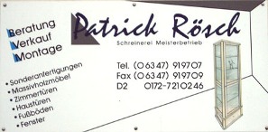 Schreiner Rheinland-Pfalz: Patrick Rösch Schreinerei Meisterbetrieb