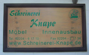 Schreiner Nordrhein-Westfalen: Schreinerei Knape GbR Schreiner Nordrhein-Westfalen: Schreinerei Knape GbR